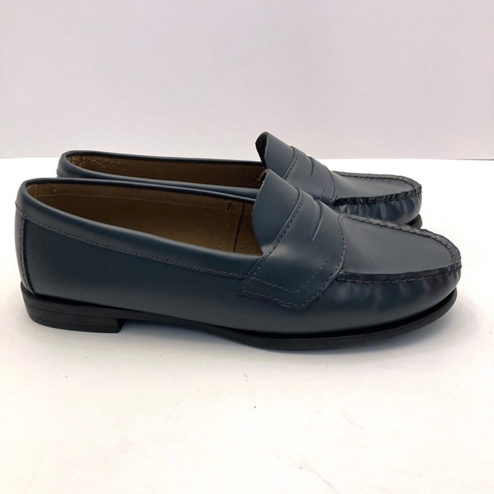 EASTLAND Classic II Penny Loafers Shoe Navy Blue Leather Memory Foam Womens 8.5W - Picture 2 of 10